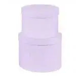 Set of 2 Hat Boxes - Lilac