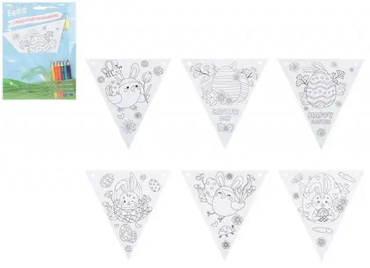 Colour Your Own Easter Bunting