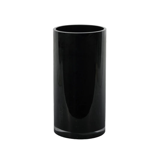 Cylinder Vase - Black Gloss - H20x10cm