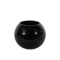 Black Gloss Bubble Ball Glass Vase (10cm)