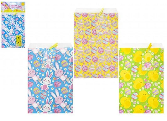 Pack Of 10 Mini Paper Easter Treat Bags With Pegs and Tags