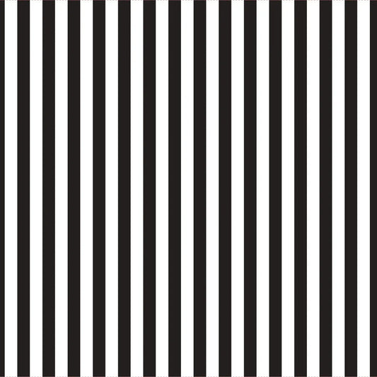 Clear Black Stripe Cello Wrap (80cm x 50m)