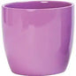 Glossy lavender ceramic planter pot, modern home décor accent