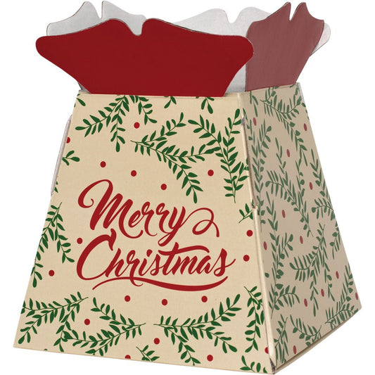 Merry Christmas Living Vase