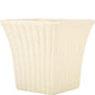 Cream Curved Fanfare Plant Pot