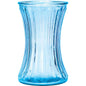 Pale Blue Hour Glass Pencil Pleat Vase