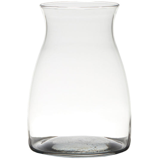 Clear High Neck Glass Vase