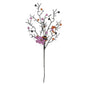 Glittery Halloween twig pick with black branches, orange and purple decorative accents