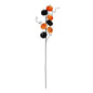 Black and Orange Velvet Pumpkin Pick (70cm)