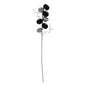 Silver and Black Velvet Pumpkin Pick (70cm)