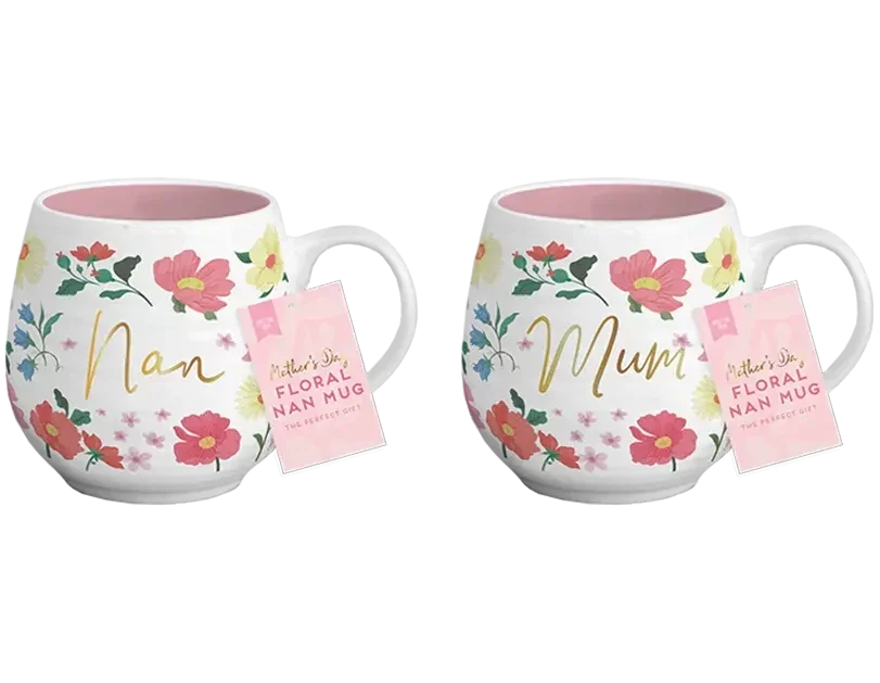 Mothers Day Floral Ceramic Mug (Assorted)
