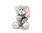 Mothers Day Plush Teddy Bear with Rose