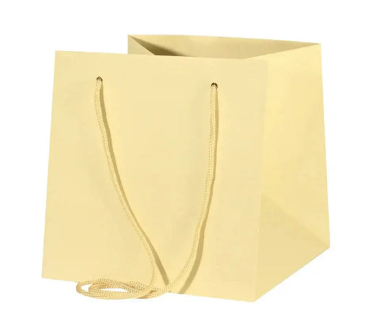 Yellow/Cream Hand Tied Bag (25cm)