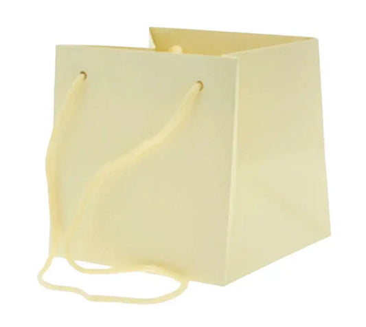Small Ivory Hand Tie Bag