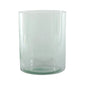 Clear cylindrical glass vase for modern home décor and floral arrangements