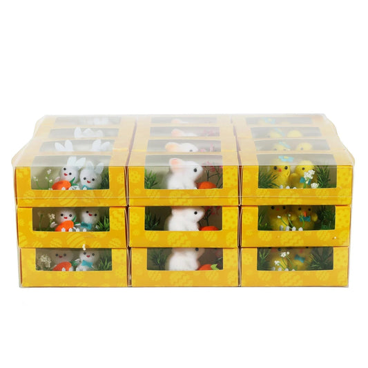 Chicks and Rabbits in Display Box (Assorted)
