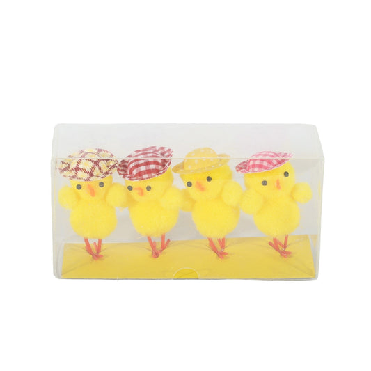 4 Chicks with Hats