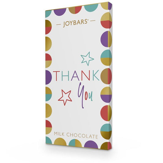 Joypots Joybar - Milk Chocolate Thank You Message Bar (80g)