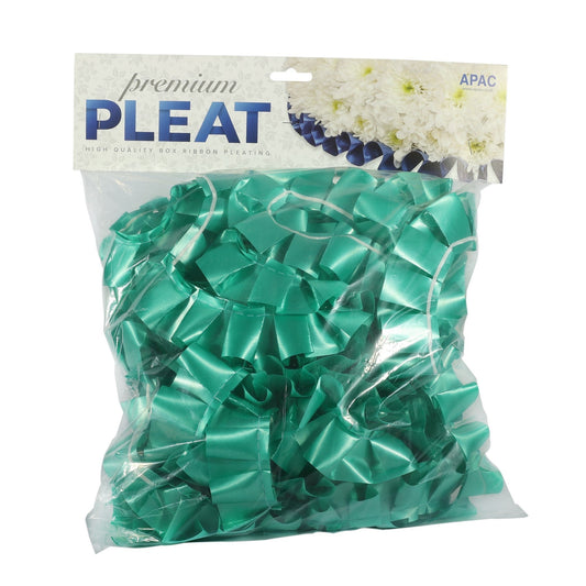 Premium Emerald Green Pleat Ribbon (50mm x 10m)