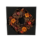 Autumn Wreath with Flowers  Apples and Cones (30cm)