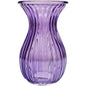 Lilac Harper Fluted &amp; FlaredÂ Glass Vase (14cm)