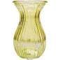 Yellow Harper Fluted &amp; FlaredÂ Glass Vase (14cm)