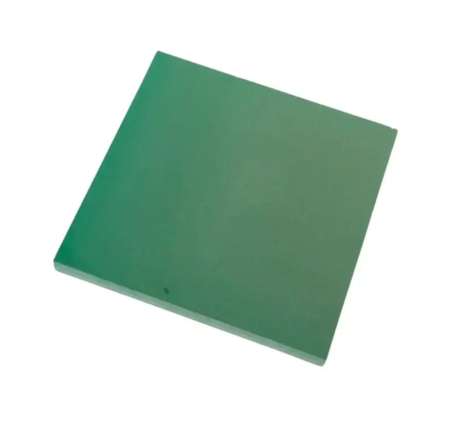 Solid green square tile for home décor or crafting projects
