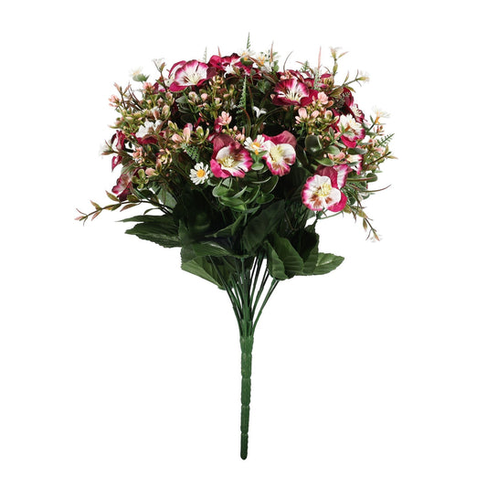 Pembroke Purple Satin Pansy Mixed Bush (x13 Stems)
