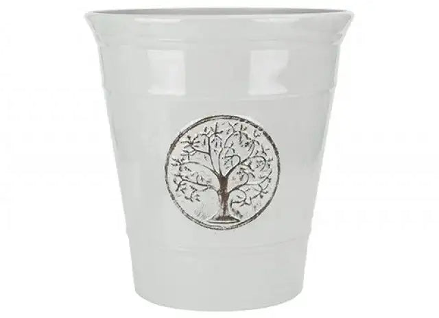Grey Deluxe Plastic Planter (40cm)