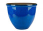 Dark Blue Ceramic Look Planter (40cm)