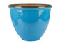 Light Blue Ceramic Look Planter (40cm)
