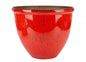 Red Ceramic Look Planter Red (30cm)