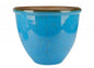 Light Blue Ceramic Look Planter (26.5cm H)