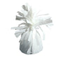 White Foil Balloon Weight with Tag