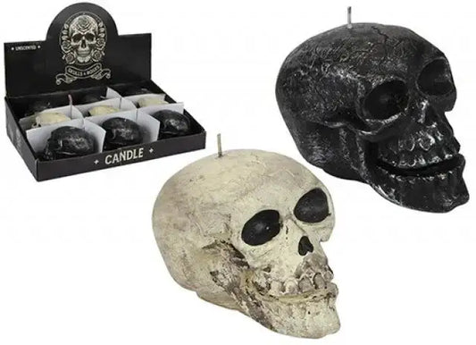 Black Skull Head Candle (10cm)