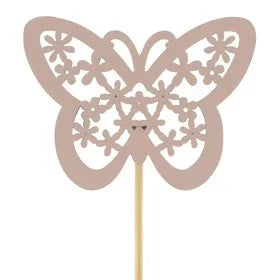 Pink Butterfly on Stick (Pack of 25)