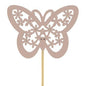 Pink Butterfly on Stick (Pack of 25)