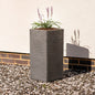 Pewter Tall Square Planter (60cm)