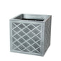 Pewter Square Lazio Planter (30cm)