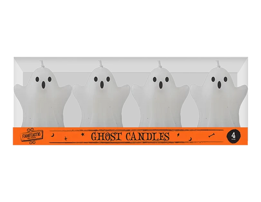 Spooky Halloween Ghost Candles (Pack of 4)