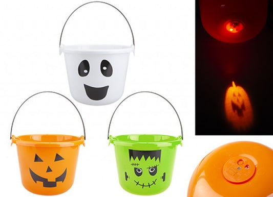 Halloween Projector Candy Bucket (Assorted)