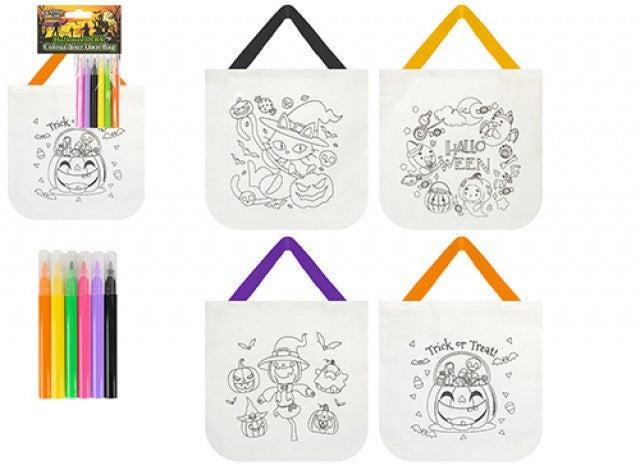 Halloween DIY Colour Me in Bag (Assorted Designs)