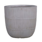 Set of 4 Hortus Outdoor Cement Look Light Grey Planters
