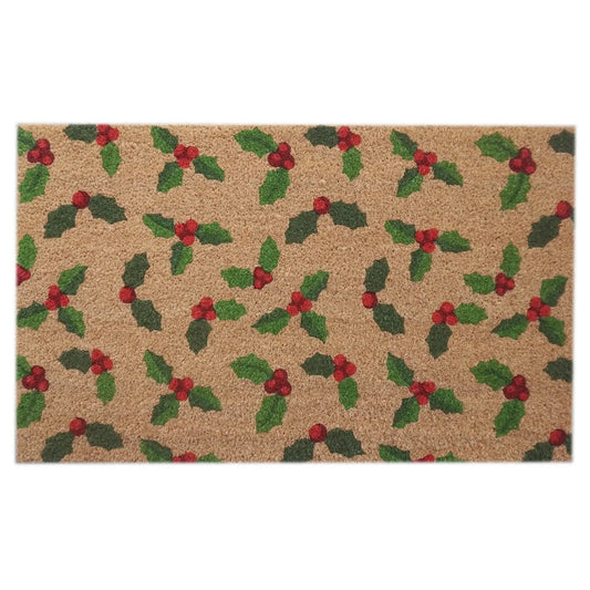 Holly and Berries Doormat (45x75cm)