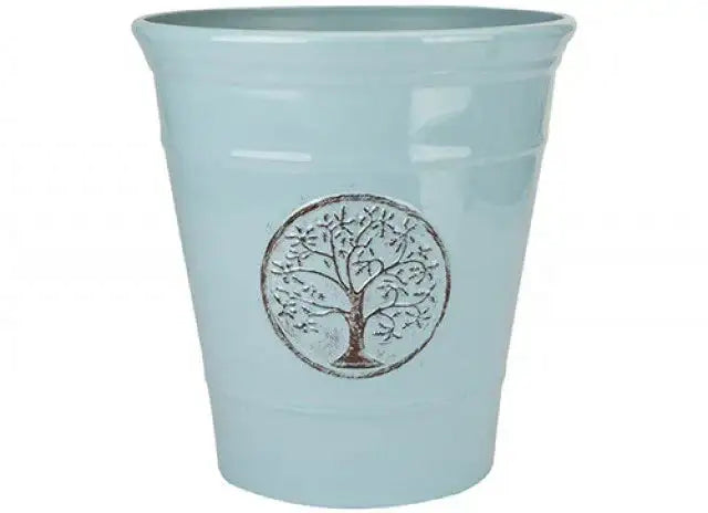 Powder Blue Deluxe Plastic Planter (30cm)