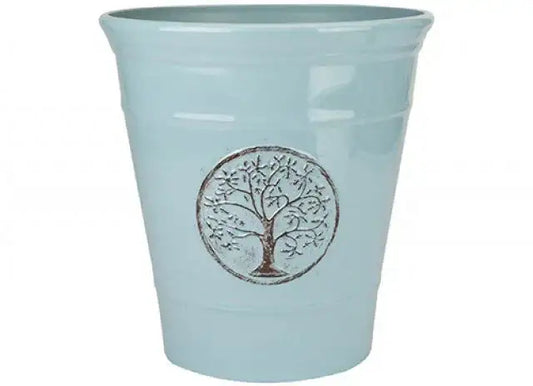 Powder Blue Deluxe Plastic Planter (30cm)