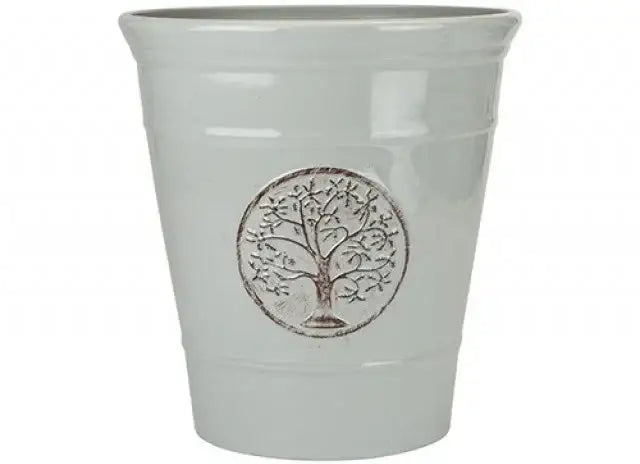 Grey Deluxe Plastic Planter (30cm)