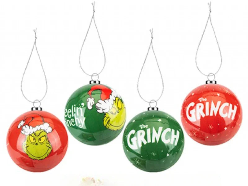 Grinch Baubles In Printed Box
