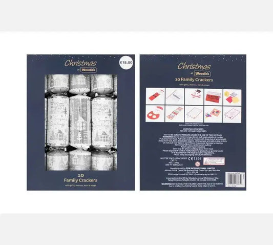 10 Silver House Crackers (12Inch)