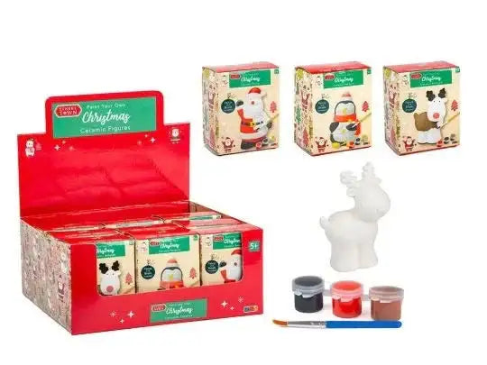 Colourful Christmas Figures with Paint